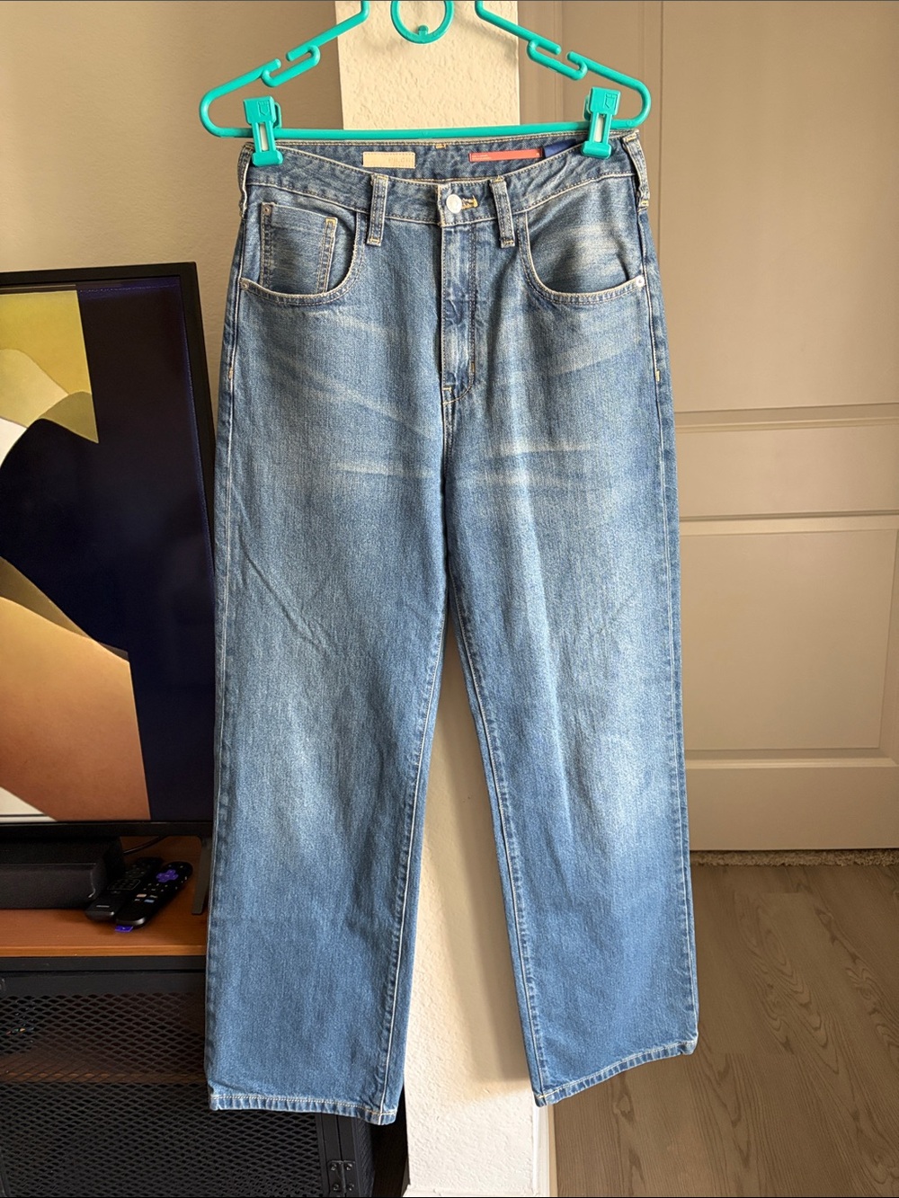 Pilcro Light Blue Women's Wide-Leg Jeans